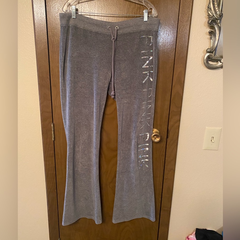 PINK vintage sweat pants Large